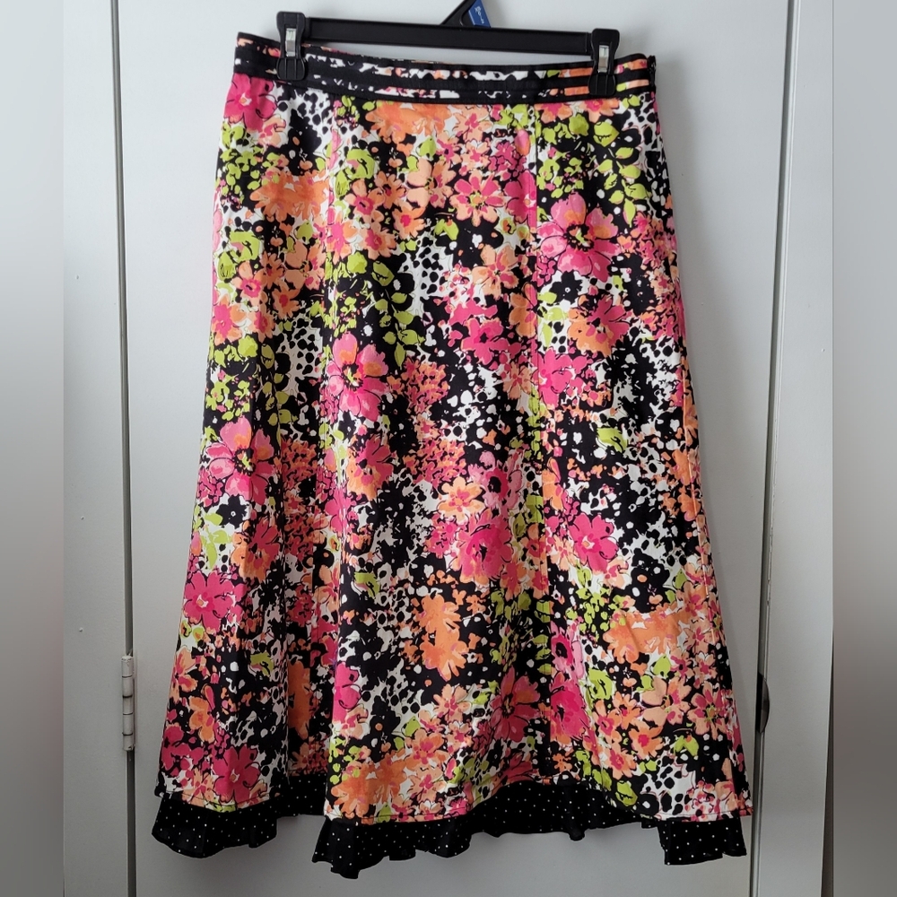 Christopher & Banks Floral Skirt